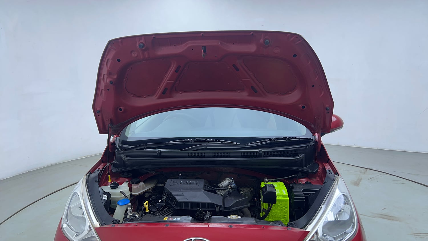 Used 2019 Hyundai Santro Sportz Petrol Manual engine ENGINE & BONNET OPEN FRONT VIEW