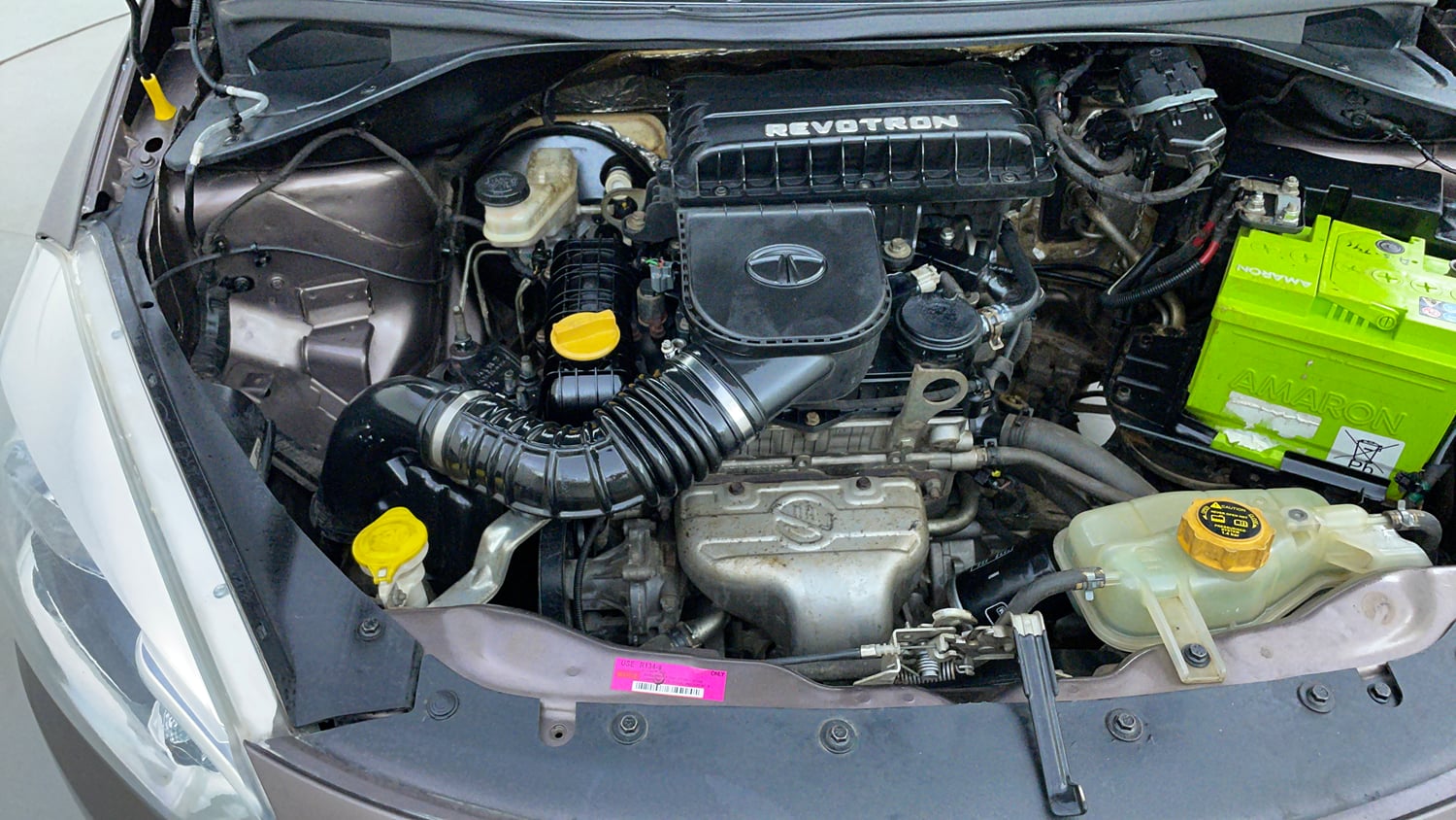 Used 2016 Tata Tiago Revotron XM Petrol Manual engine ENGINE RIGHT SIDE VIEW