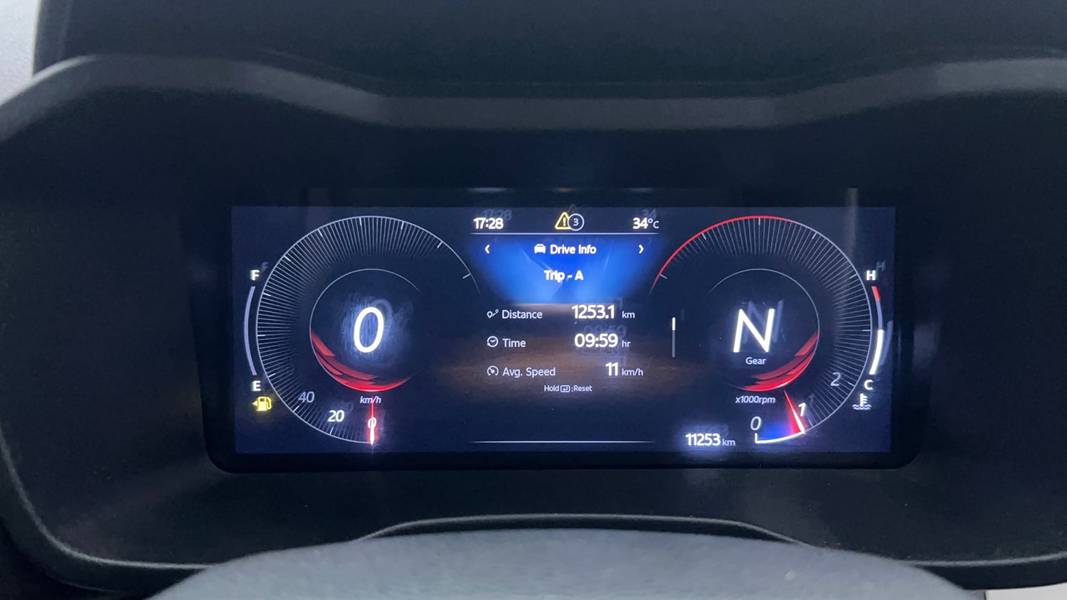 Used 2024 Mahindra XUV 3XO AX5 1.2 Petrol Petrol Manual interior CLUSTERMETER VIEW