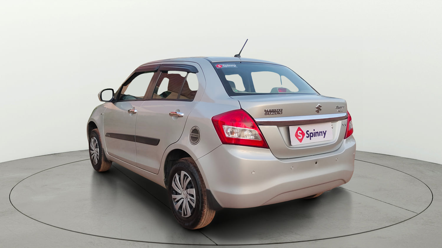 Used 2015 Maruti Suzuki Swift Dzire VXI Petrol Manual exterior LEFT REAR CORNER VIEW