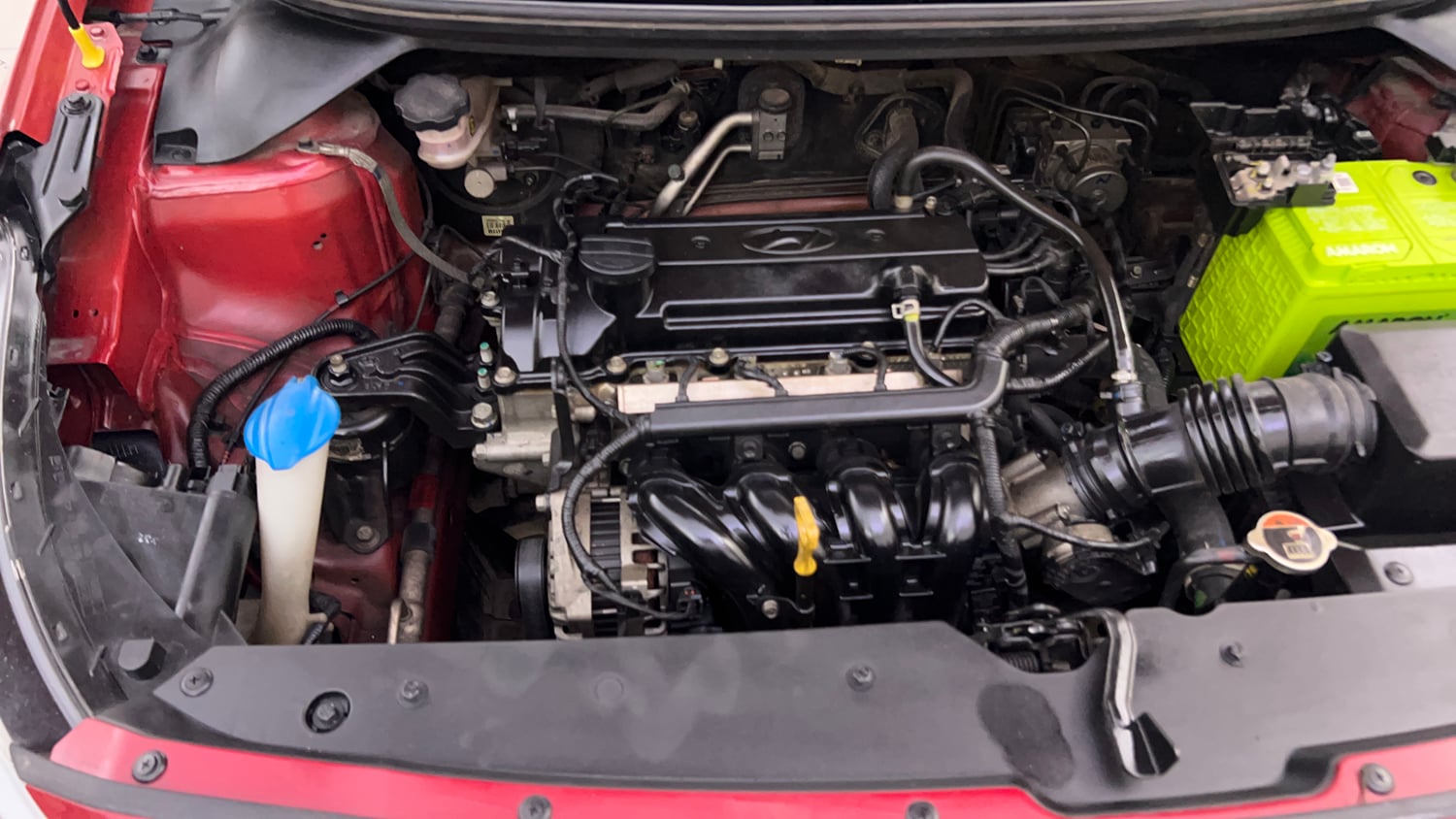 Used 2017 Hyundai Elite i20 Sportz 1.2 Petrol Manual engine ENGINE RIGHT SIDE VIEW