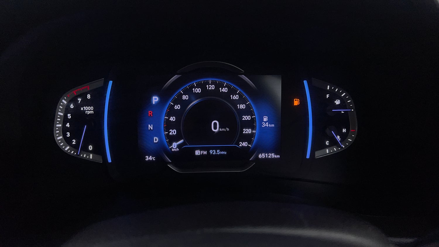 Used 2022 Hyundai Creta SX (O) 1.4 Turbo 7 DCT Petrol Automatic interior CLUSTERMETER VIEW
