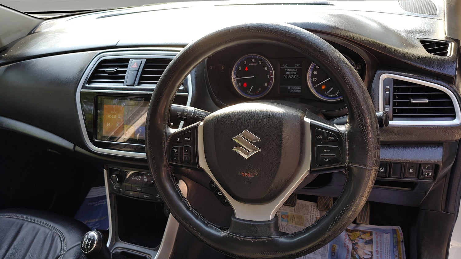 Used 2021 Maruti Suzuki S-Cross Zeta Petrol Manual interior STEERING VIEW