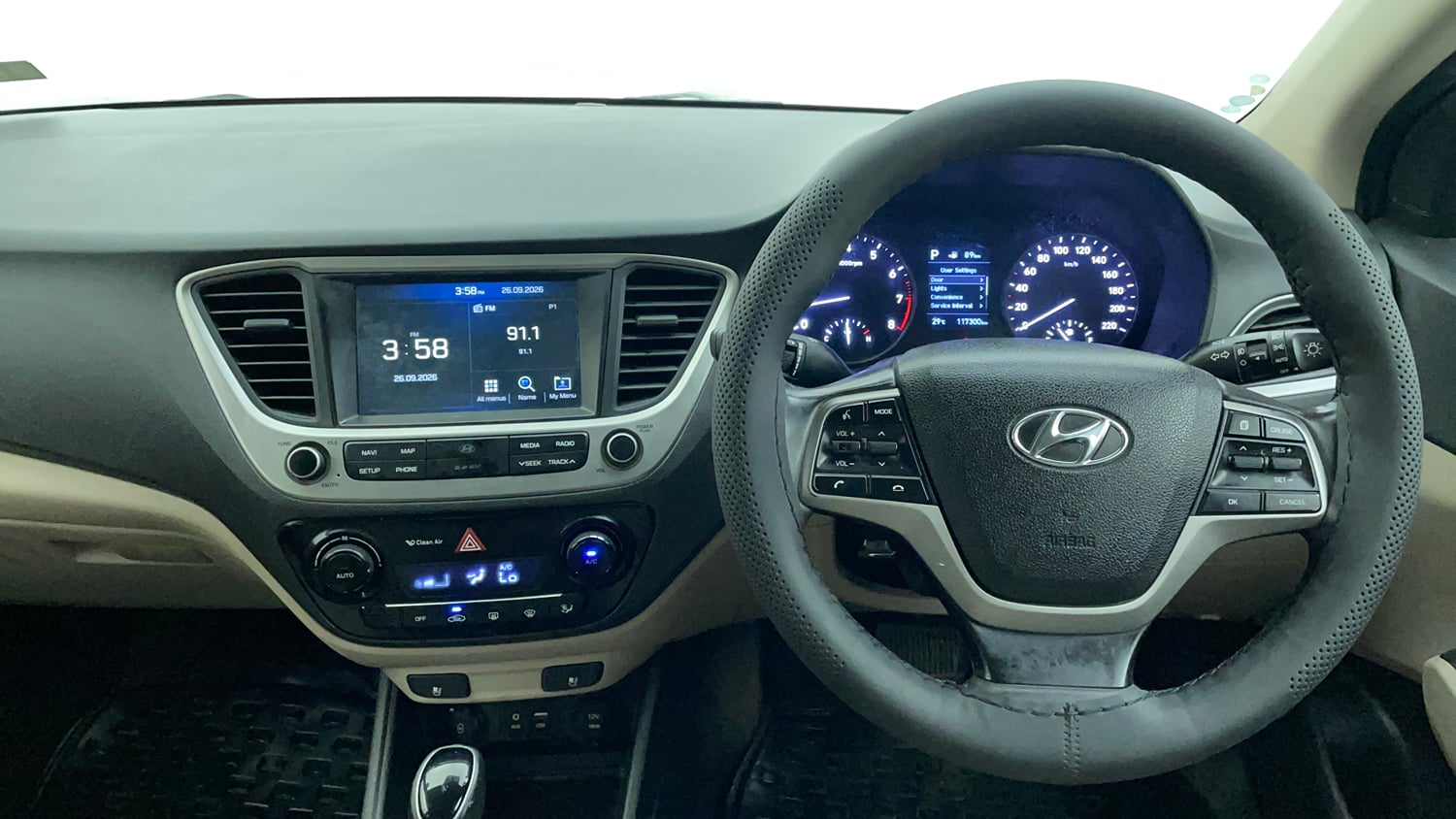 Used 2018 Hyundai Verna SX (O) 1.6 VTVT AT Petrol Automatic interior STEERING VIEW