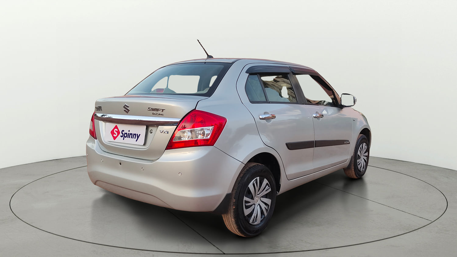Used 2015 Maruti Suzuki Swift Dzire VXI Petrol Manual exterior RIGHT REAR CORNER VIEW