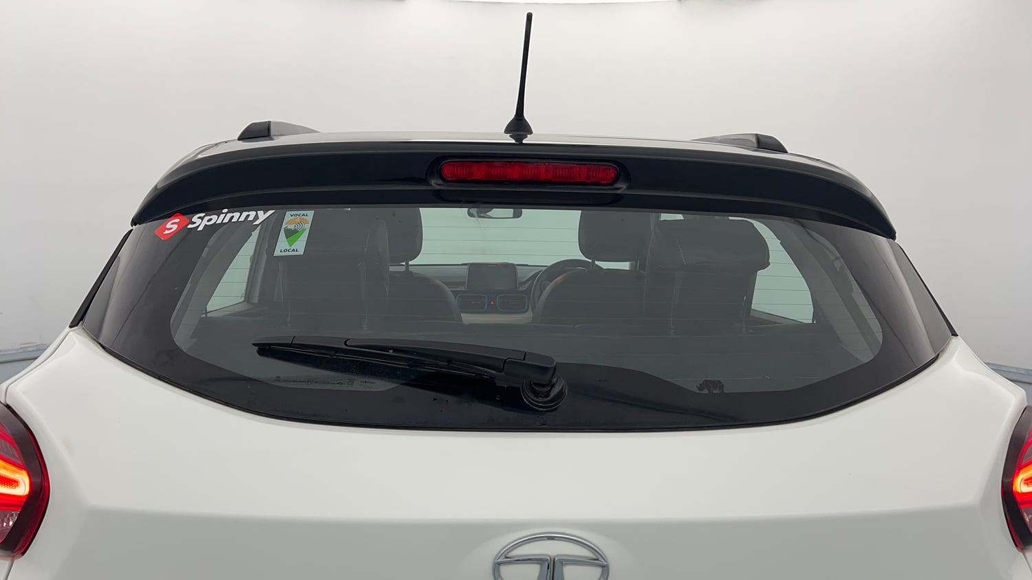 Used 2023 Tata Punch Creative Dual Tone Petrol Manual exterior BACK WINDSHIELD VIEW