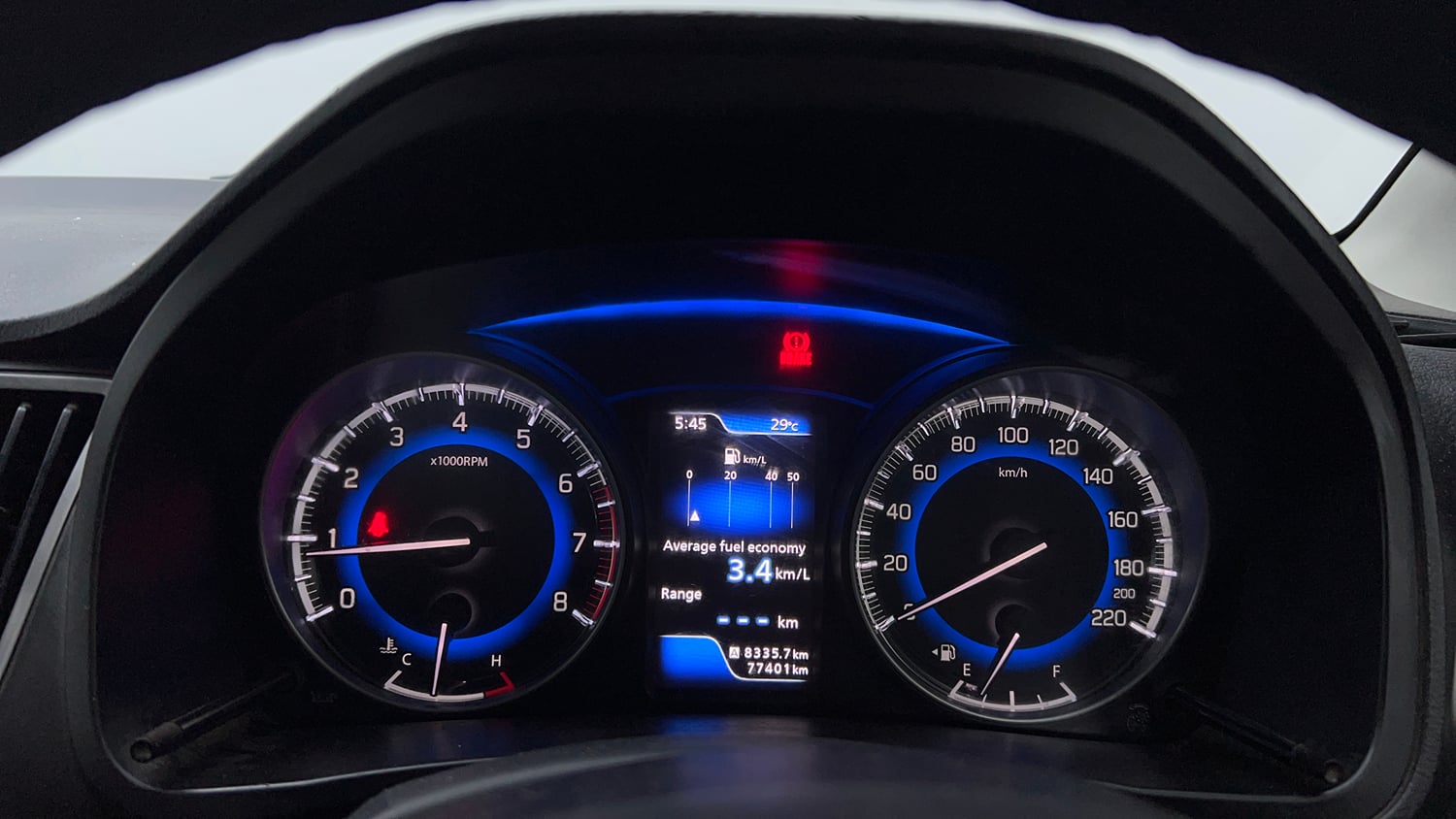 Used 2019 Maruti Suzuki Baleno Zeta Petrol Manual interior CLUSTERMETER VIEW