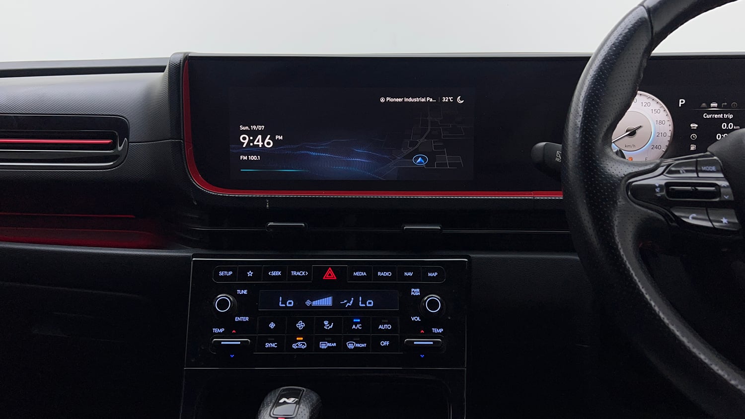 Used 2024 Hyundai Creta N-Line N10 1.5 Turbo DCT Petrol Automatic interior MUSIC SYSTEM & AC CONTROL VIEW