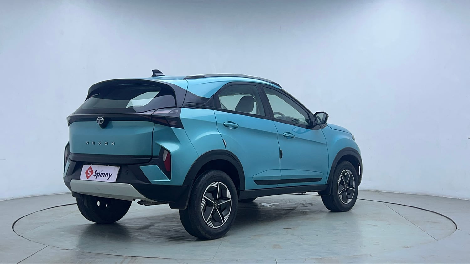 Used 2024 Tata Nexon Creative 1.2 Revotron Petrol 6AMT Petrol Automatic exterior RIGHT REAR CORNER VIEW