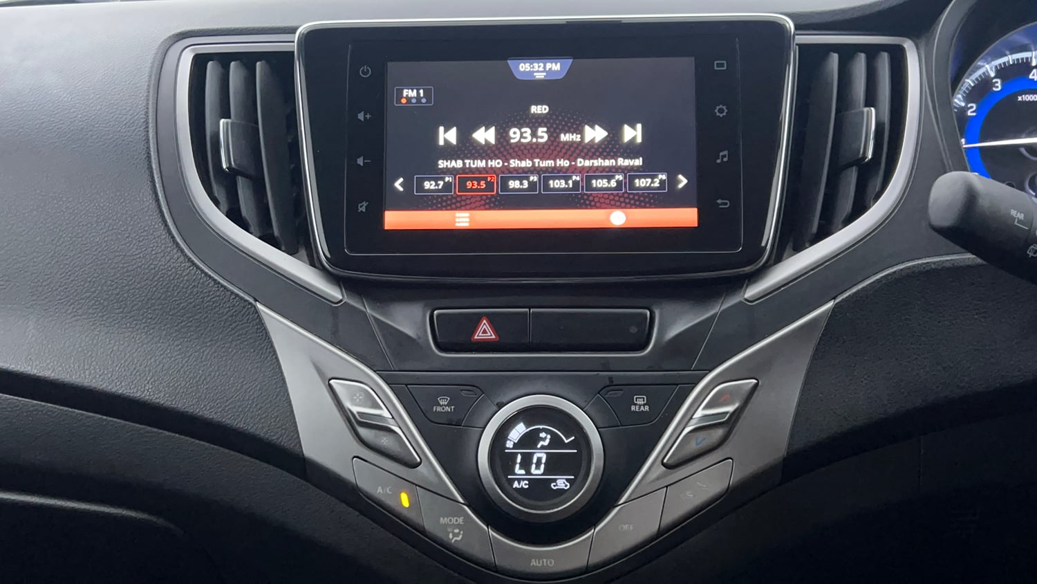 Used 2019 Maruti Suzuki Baleno Zeta Automatic Petrol Automatic interior MUSIC SYSTEM & AC CONTROL VIEW