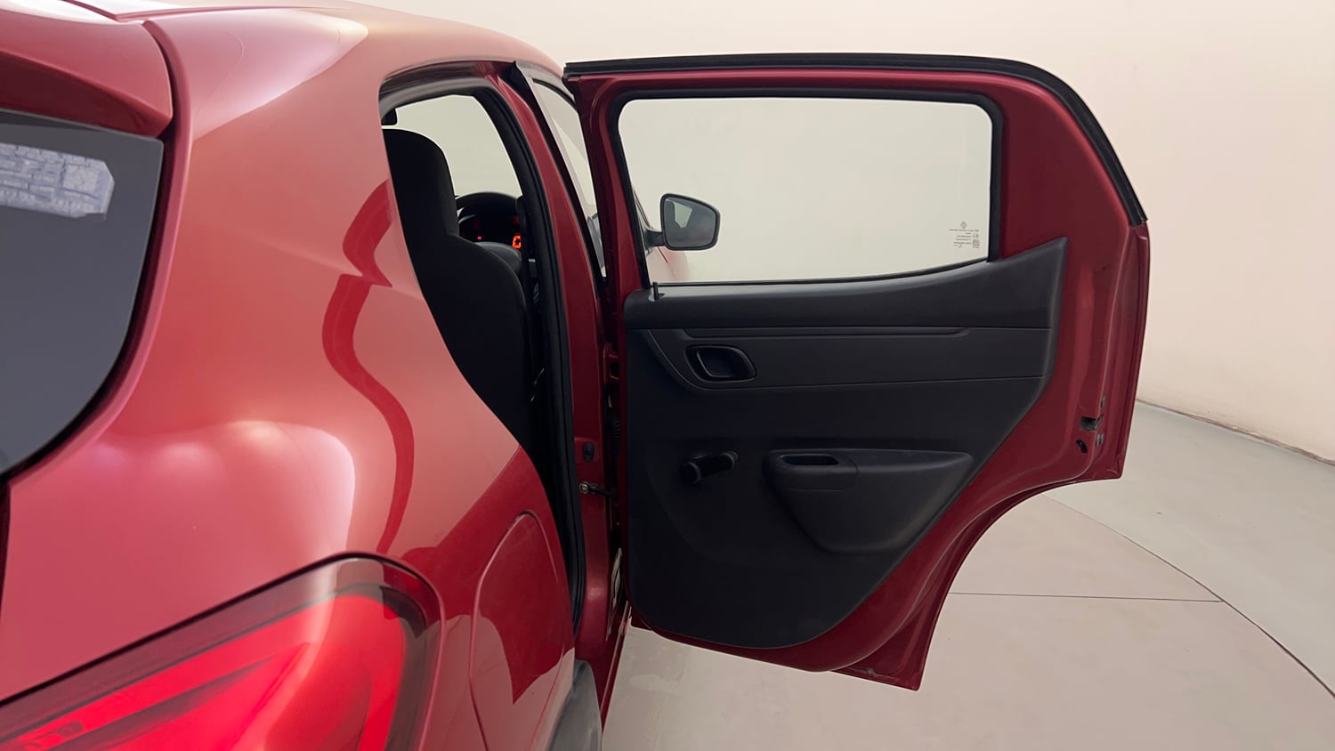 Used 2017 Renault Kwid 1.0 RXT AMT Opt Petrol Automatic interior RIGHT REAR DOOR OPEN VIEW