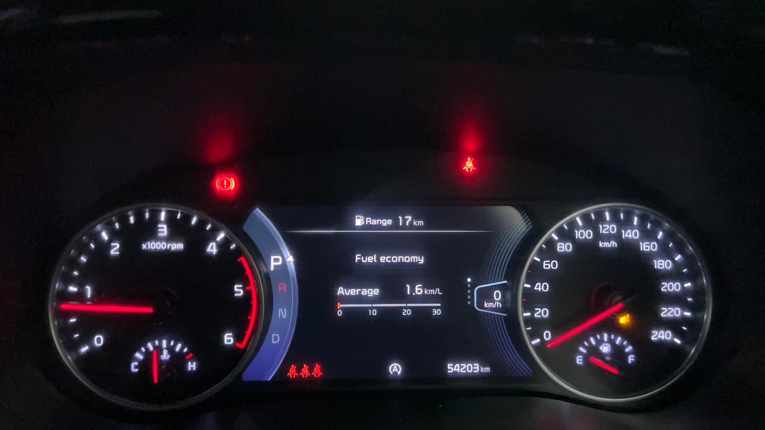 Used 2023 Kia Seltos GTX Plus 1.5 Diesel AT Diesel Automatic interior CLUSTERMETER VIEW