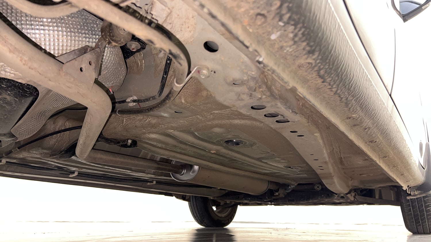 Used 2024 Maruti Suzuki Wagon R ZXI Plus 1.2 AGS Petrol Automatic extra REAR RIGHT UNDERBODY VIEW