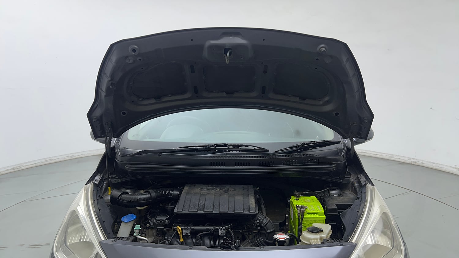 Used 2016 Hyundai Grand i10 Sportz 1.2 Kappa VTVT Petrol Manual engine ENGINE & BONNET OPEN FRONT VIEW