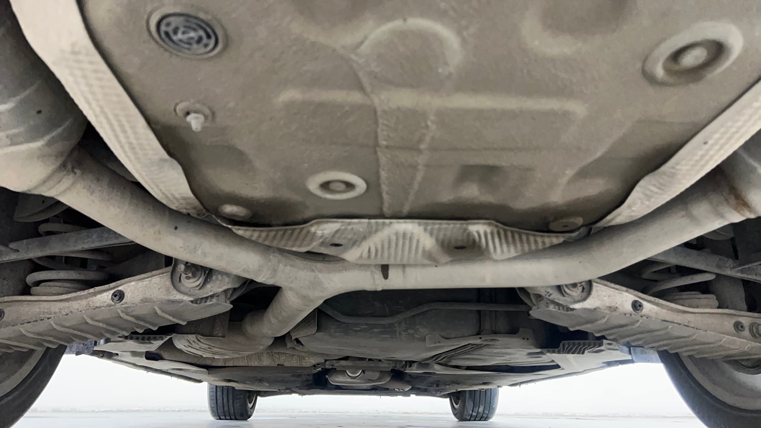 Used 2021 Audi A4 Premium Plus 40 TFSI Petrol Automatic extra REAR UNDERBODY VIEW (TAKEN FROM REAR)
