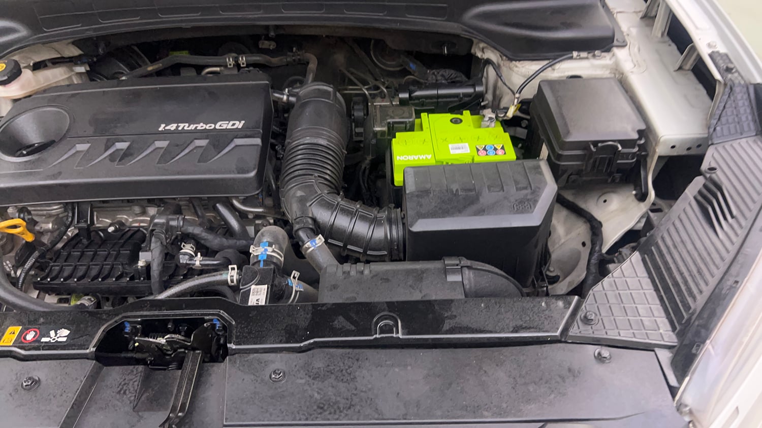 Used 2022 Hyundai Creta SX (O) 1.4 Turbo 7 DCT Petrol Automatic engine ENGINE LEFT SIDE VIEW