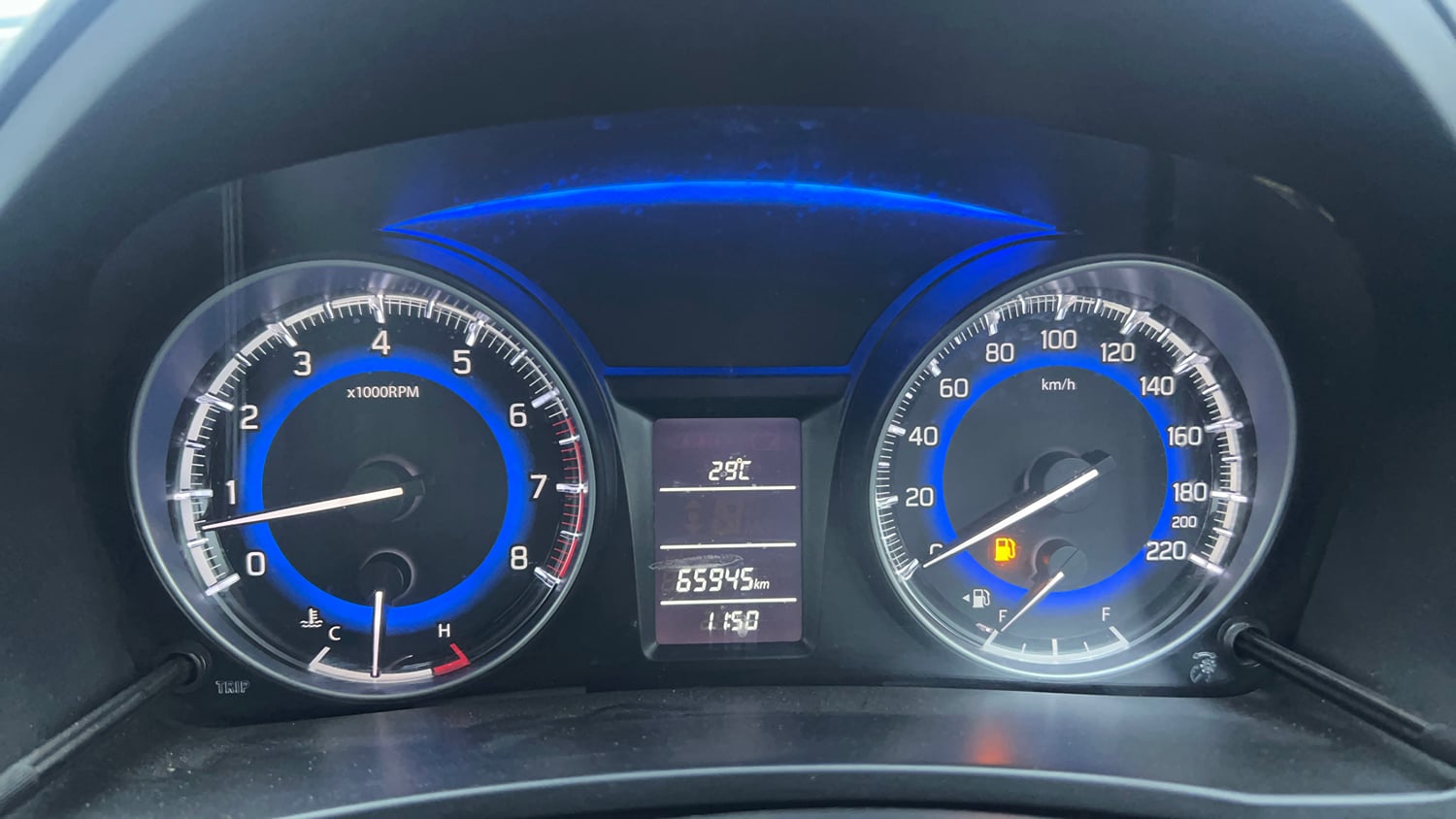 Used 2018 Maruti Suzuki Baleno Delta 1.2 Petrol Manual interior CLUSTERMETER VIEW