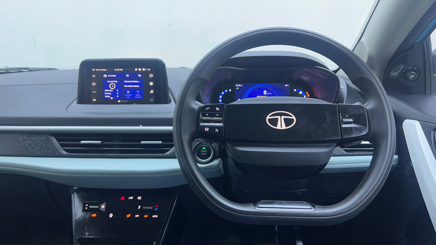 Used 2024 Tata Nexon Creative 1.2 Revotron Petrol 6AMT Petrol Automatic interior STEERING VIEW