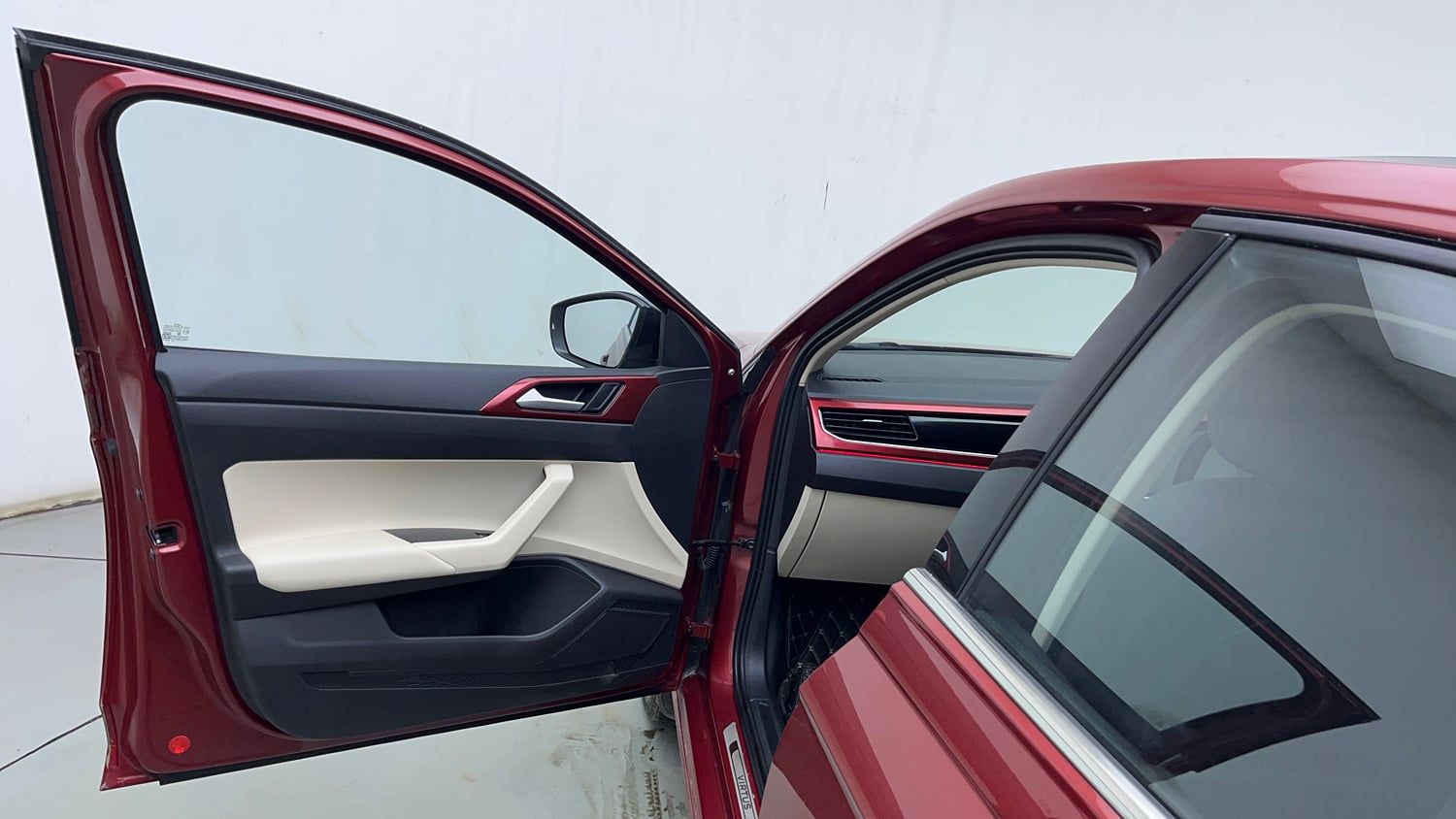 Used 2023 Volkswagen Virtus GT Plus 1.5 TSI EVO DSG Petrol Automatic interior LEFT FRONT DOOR OPEN VIEW