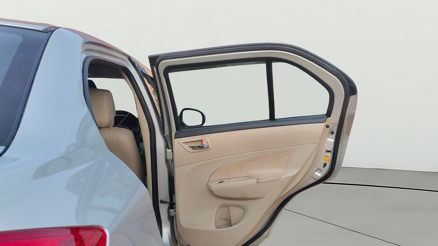 Used 2015 Maruti Suzuki Swift Dzire VXI Petrol Manual interior RIGHT REAR DOOR OPEN VIEW