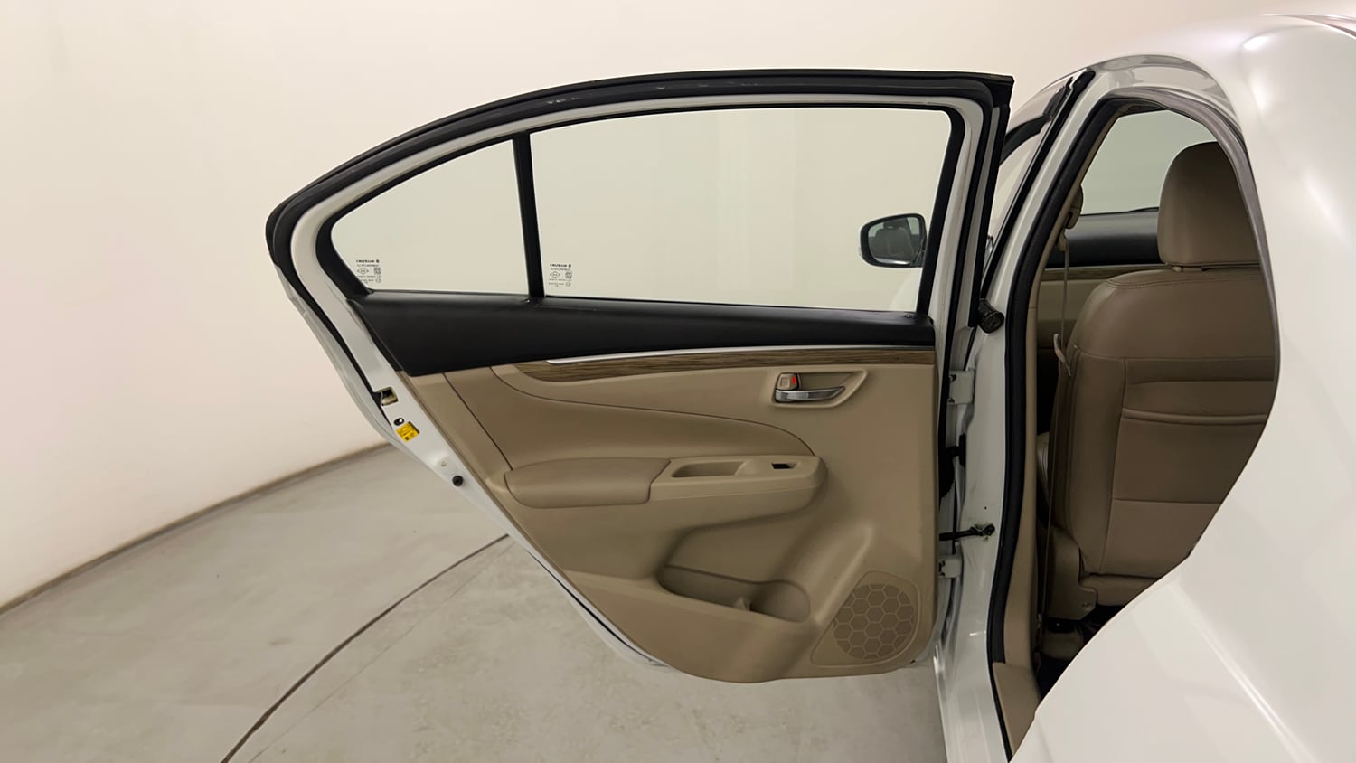 Used 2019 Maruti Suzuki Ciaz Alpha Hybrid 1.5 Petrol Manual interior LEFT REAR DOOR OPEN VIEW