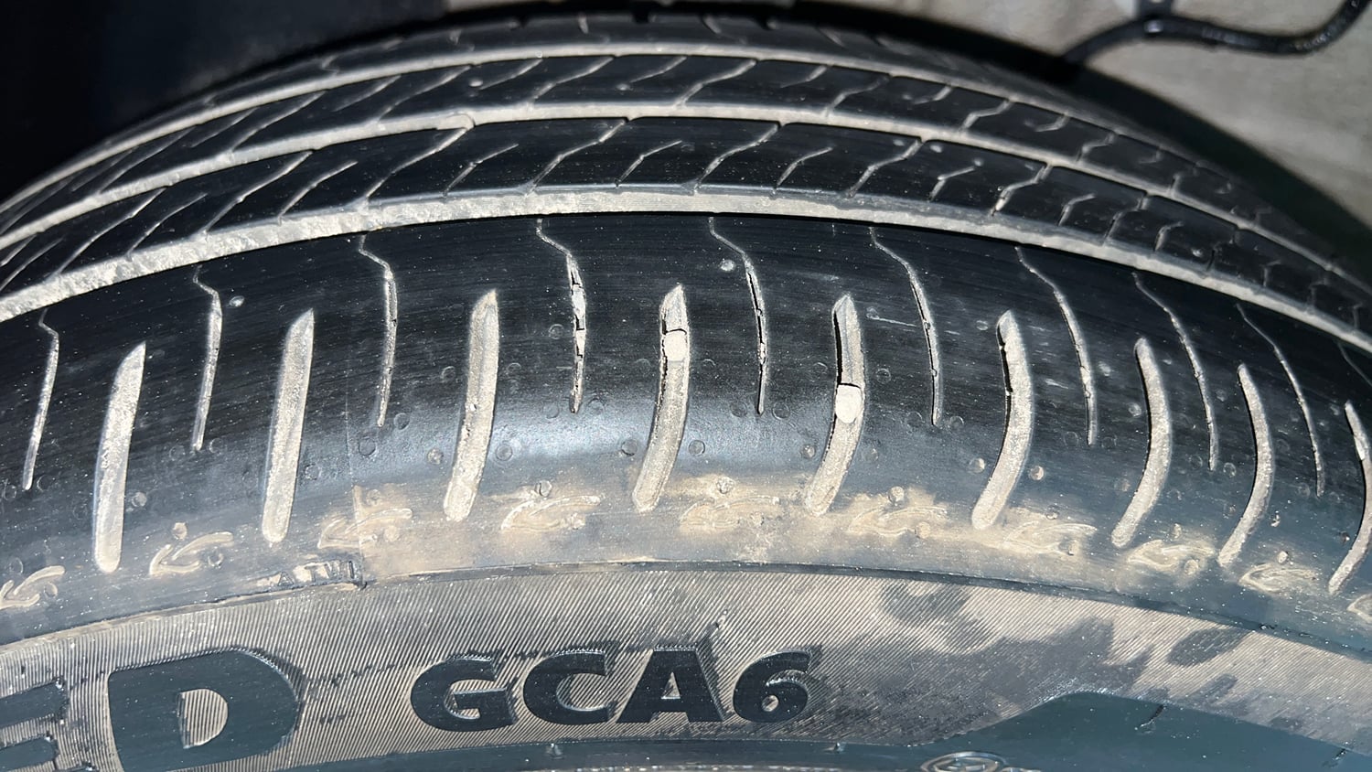 Used 2025 Tata Altroz Creative S Petrol 5AMT Petrol Automatic tyres RIGHT REAR TYRE TREAD VIEW