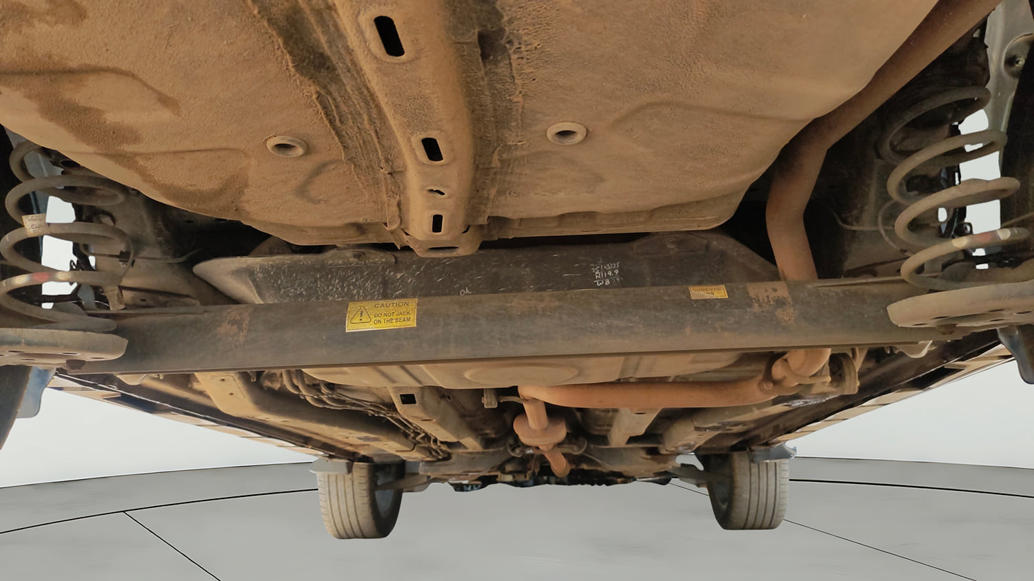 Used 2025 Tata Curvv Accomplished Plus A 1.5 Kryojet Diesel 6MT Dark Edition Diesel Manual extra REAR UNDERBODY VIEW (TAKEN FROM REAR)