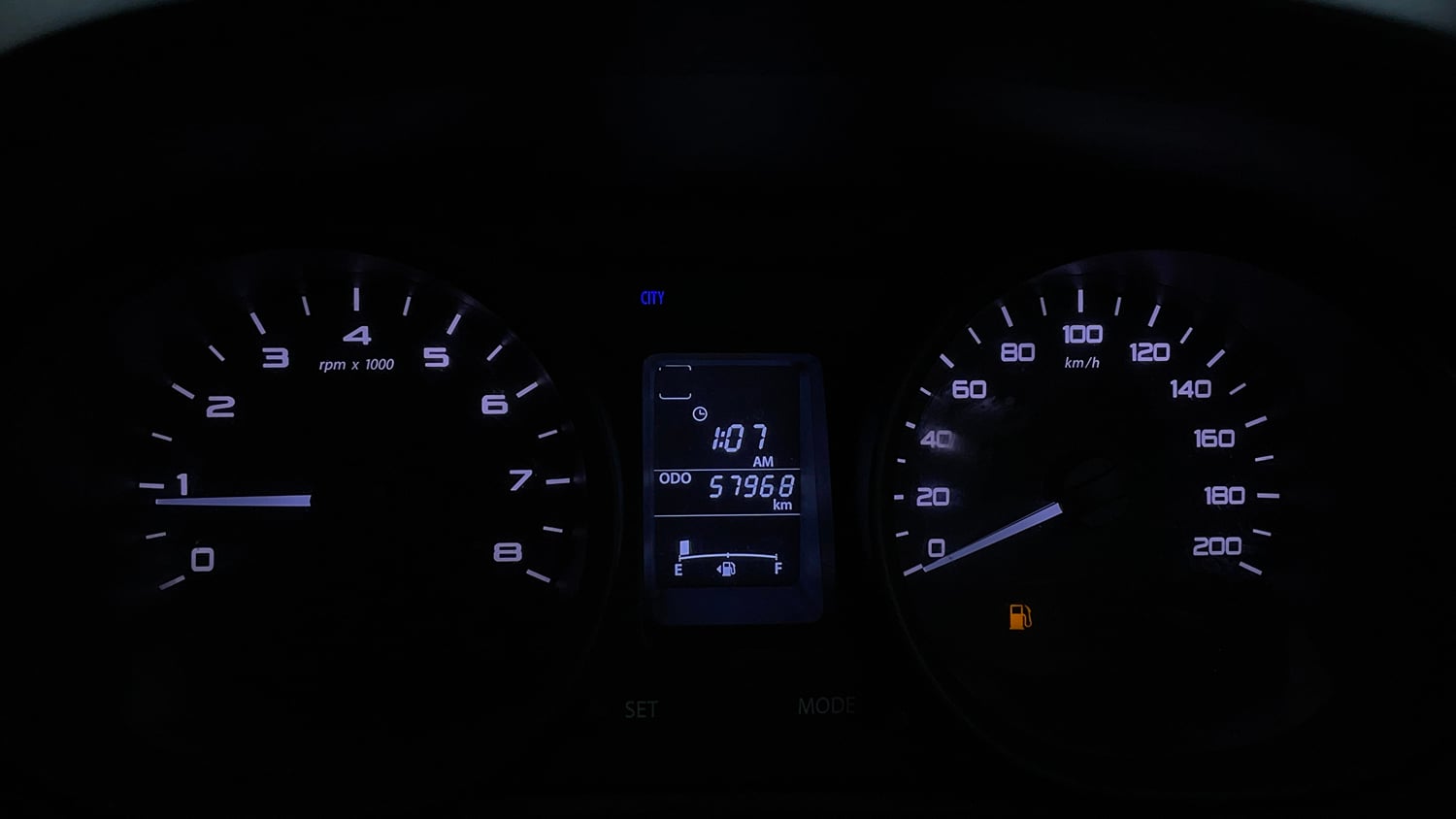 Used 2016 Tata Tiago Revotron XM Petrol Manual interior CLUSTERMETER VIEW