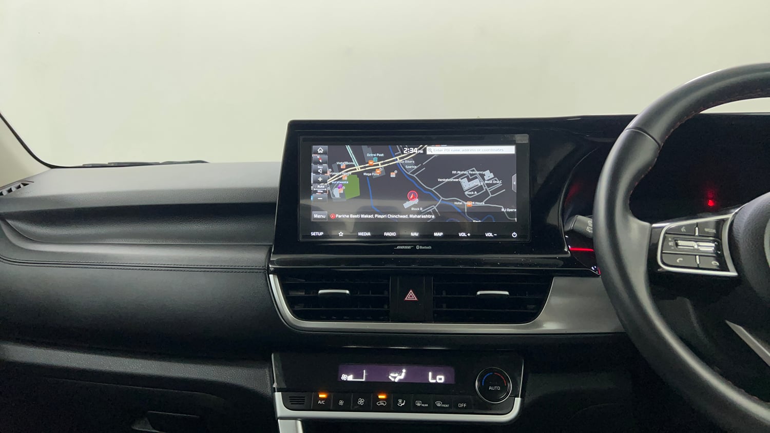 Used 2023 Kia Seltos GTX Plus 1.5 Diesel AT Diesel Automatic interior MUSIC SYSTEM & AC CONTROL VIEW