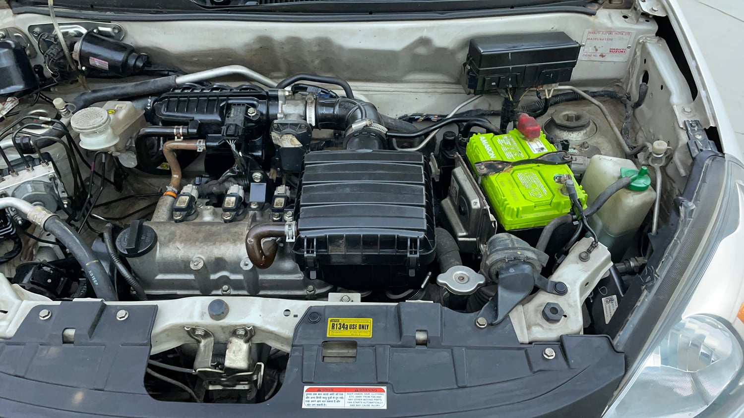 Used 2021 Maruti Suzuki Alto 800 LXi (O) Petrol Manual engine ENGINE LEFT SIDE VIEW