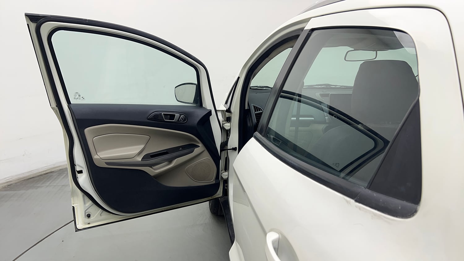 Used 2021 Ford EcoSport Titanium 1.5L Ti-VCT Petrol Manual interior LEFT FRONT DOOR OPEN VIEW