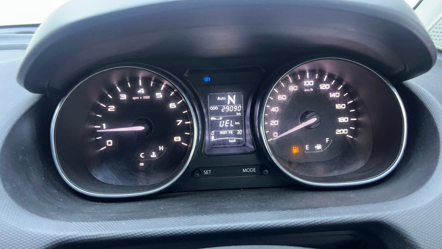 Used 2018 Tata Tiago Revotron XZA Petrol Automatic interior CLUSTERMETER VIEW