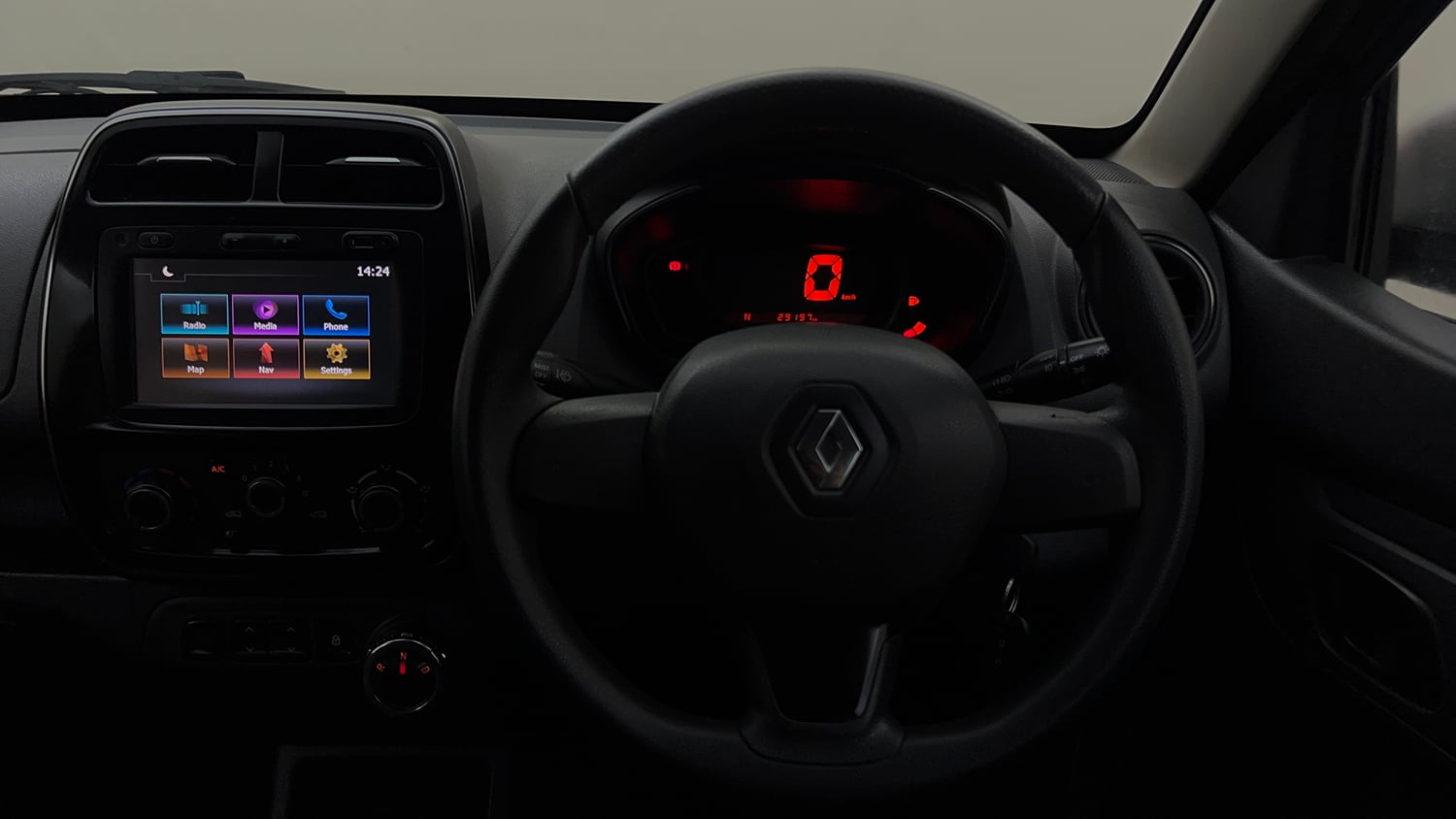 Used 2017 Renault Kwid 1.0 RXT AMT Opt Petrol Automatic interior STEERING VIEW