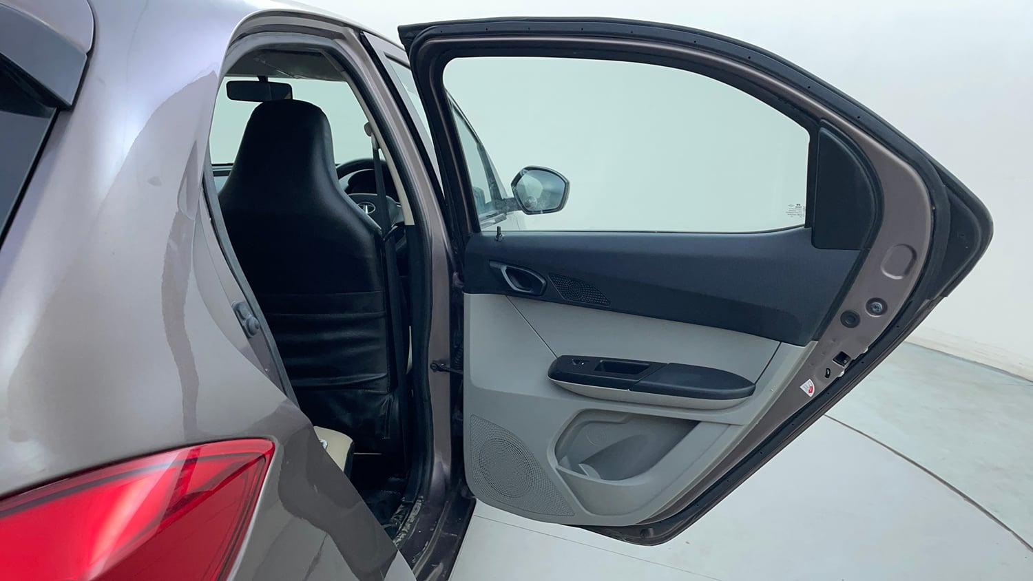 Used 2016 Tata Tiago Revotron XM Petrol Manual interior RIGHT REAR DOOR OPEN VIEW
