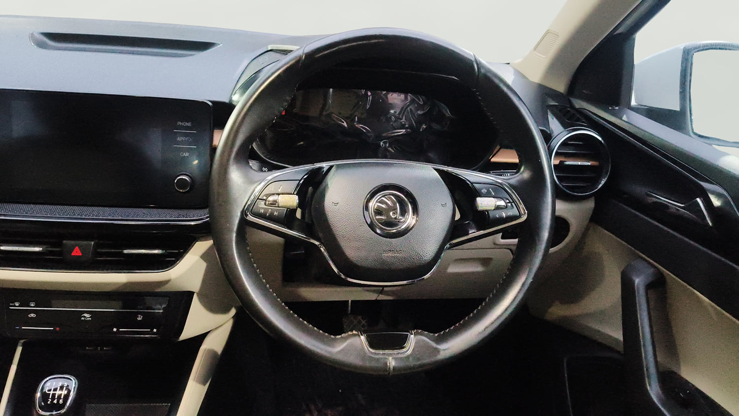 Used 2022 Skoda Slavia Style 1.0L TSI MT Petrol Manual interior STEERING VIEW