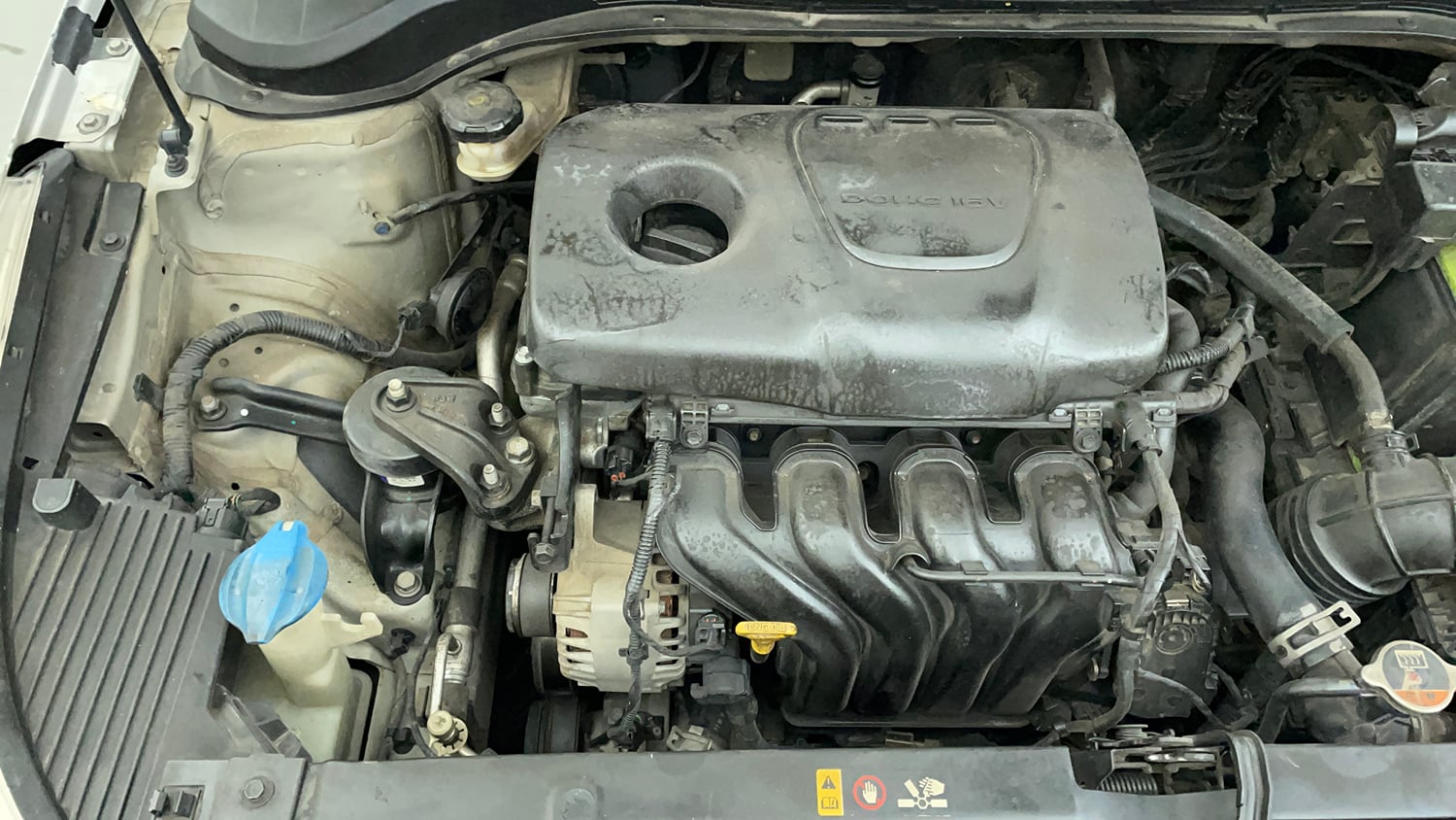 Used 2018 Hyundai Verna SX (O) 1.6 VTVT AT Petrol Automatic engine ENGINE RIGHT SIDE VIEW