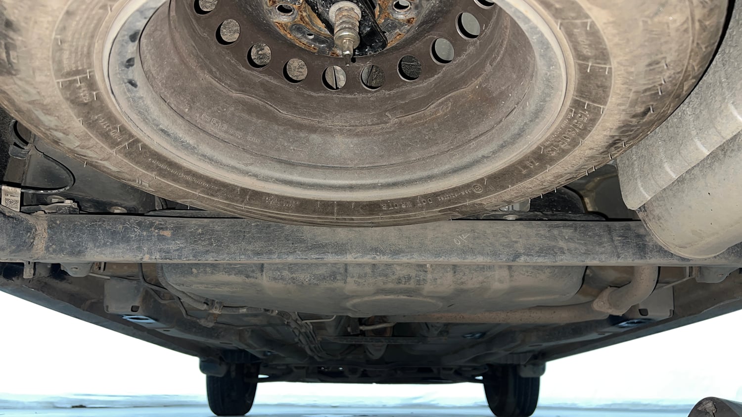 Used 2025 Tata Tiago XE CNG Cng Manual extra REAR UNDERBODY VIEW (TAKEN FROM REAR)