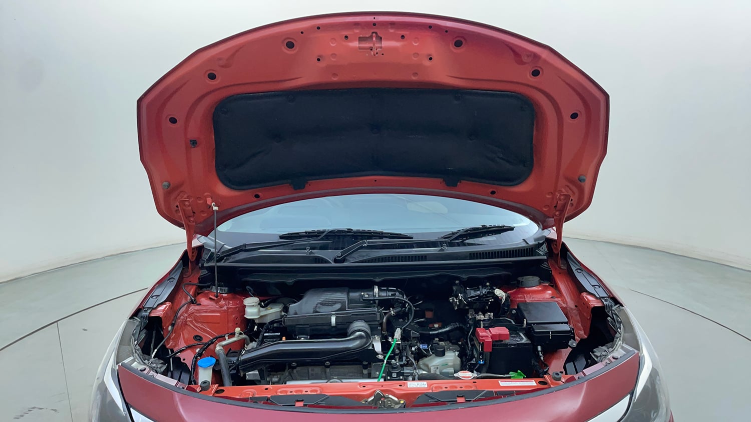 Used 2023 Toyota Glanza V AMT Petrol Automatic engine ENGINE & BONNET OPEN FRONT VIEW