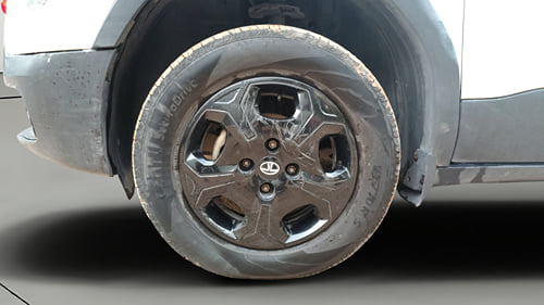 Used 2023 Tata Punch Accomplished MT Petrol Manual tyres LEFT FRONT TYRE RIM VIEW