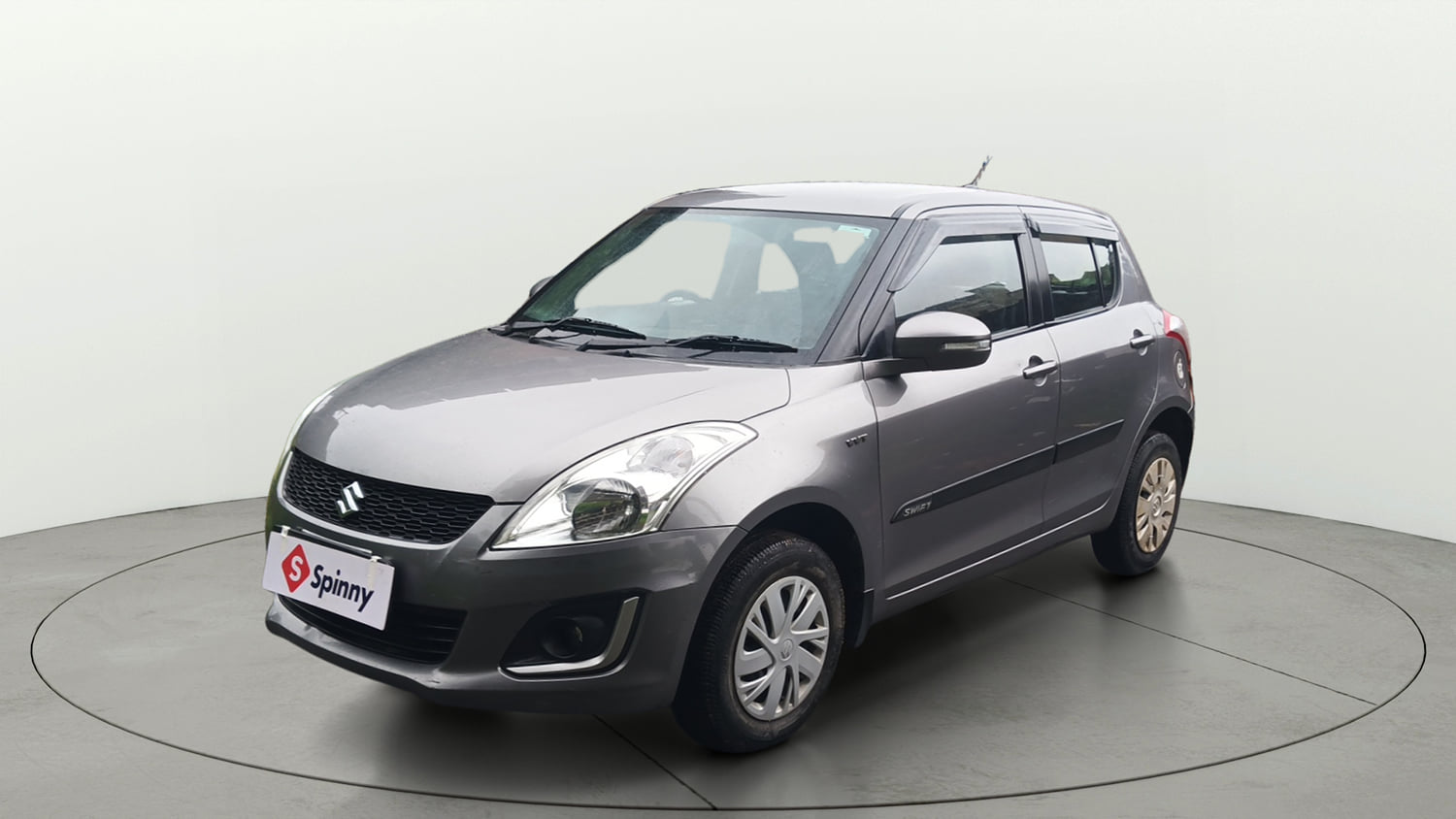 Used 2015 Maruti Suzuki Swift VXi Petrol Manual exterior LEFT FRONT CORNER VIEW