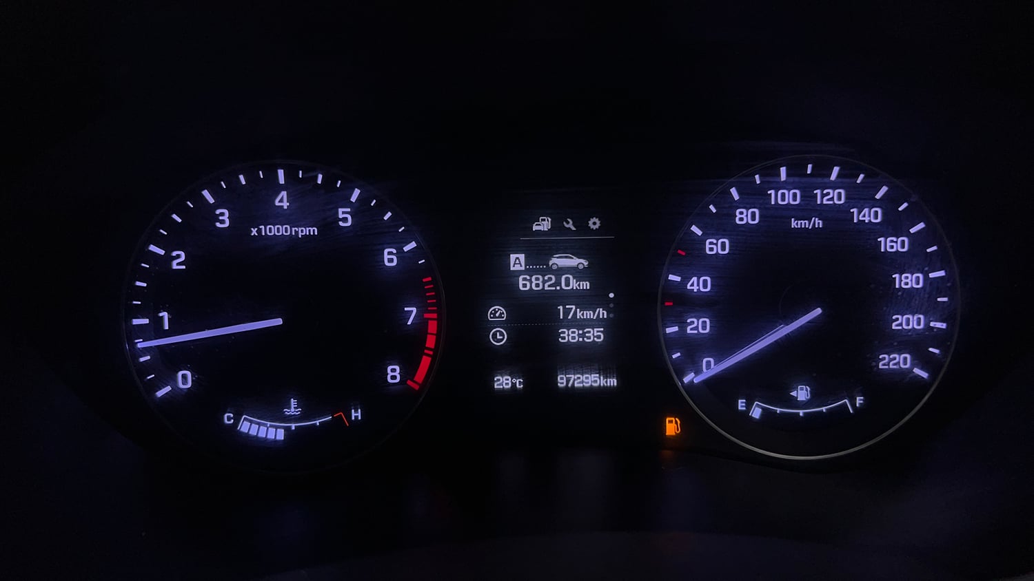Used 2016 Hyundai Elite i20 Asta 1.2 (O) Petrol Manual interior CLUSTERMETER VIEW