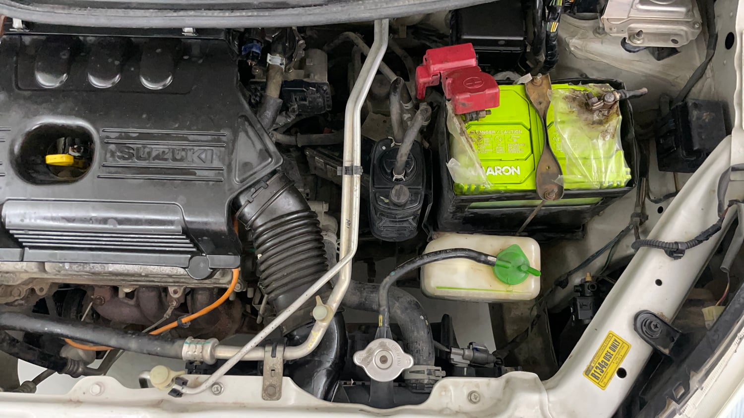 Used 2017 Maruti Suzuki Wagon R 1.0 VXI AMT Petrol Automatic engine ENGINE LEFT SIDE VIEW