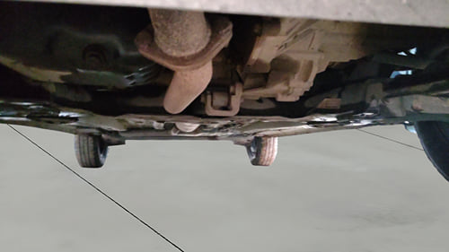 Used 2023 Tata Punch Accomplished MT Petrol Manual extra FRONT LEFT UNDERBODY VIEW