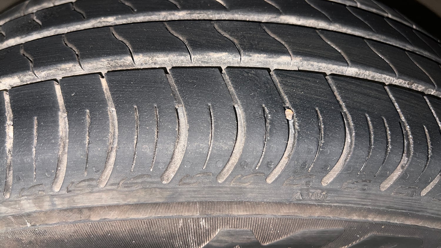 Used 2024 Maruti Suzuki Wagon R ZXI Plus 1.2 AGS Petrol Automatic tyres LEFT FRONT TYRE TREAD VIEW