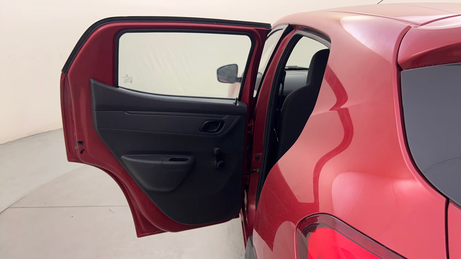 Used 2017 Renault Kwid 1.0 RXT AMT Opt Petrol Automatic interior LEFT REAR DOOR OPEN VIEW