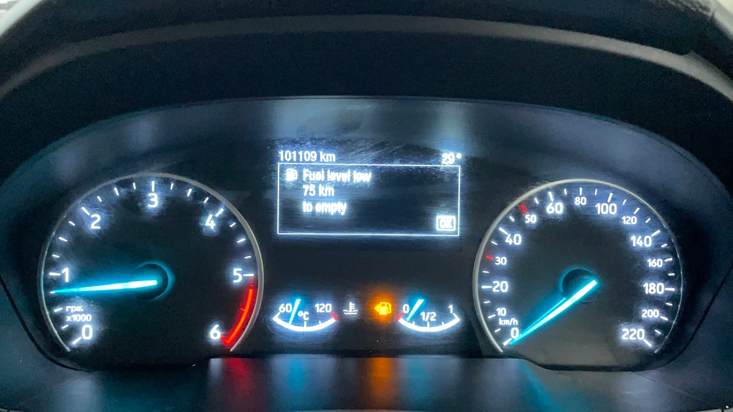 Used 2019 Ford EcoSport Titanium 1.5L TDCi Diesel Manual interior CLUSTERMETER VIEW
