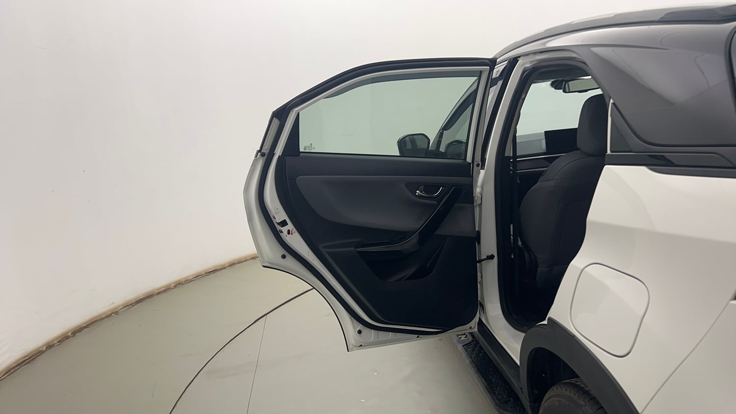 Used 2025 Tata Nexon Fearless Plus (PS) 1.5 Diesel 6AMT Dual Tone Diesel Automatic interior LEFT REAR DOOR OPEN VIEW
