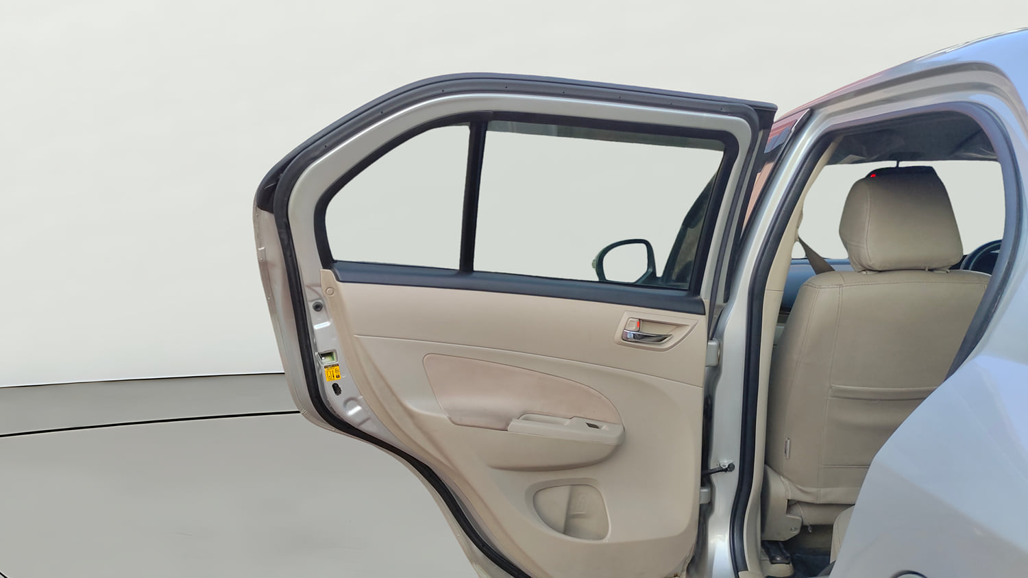 Used 2015 Maruti Suzuki Swift Dzire VXI Petrol Manual interior LEFT REAR DOOR OPEN VIEW