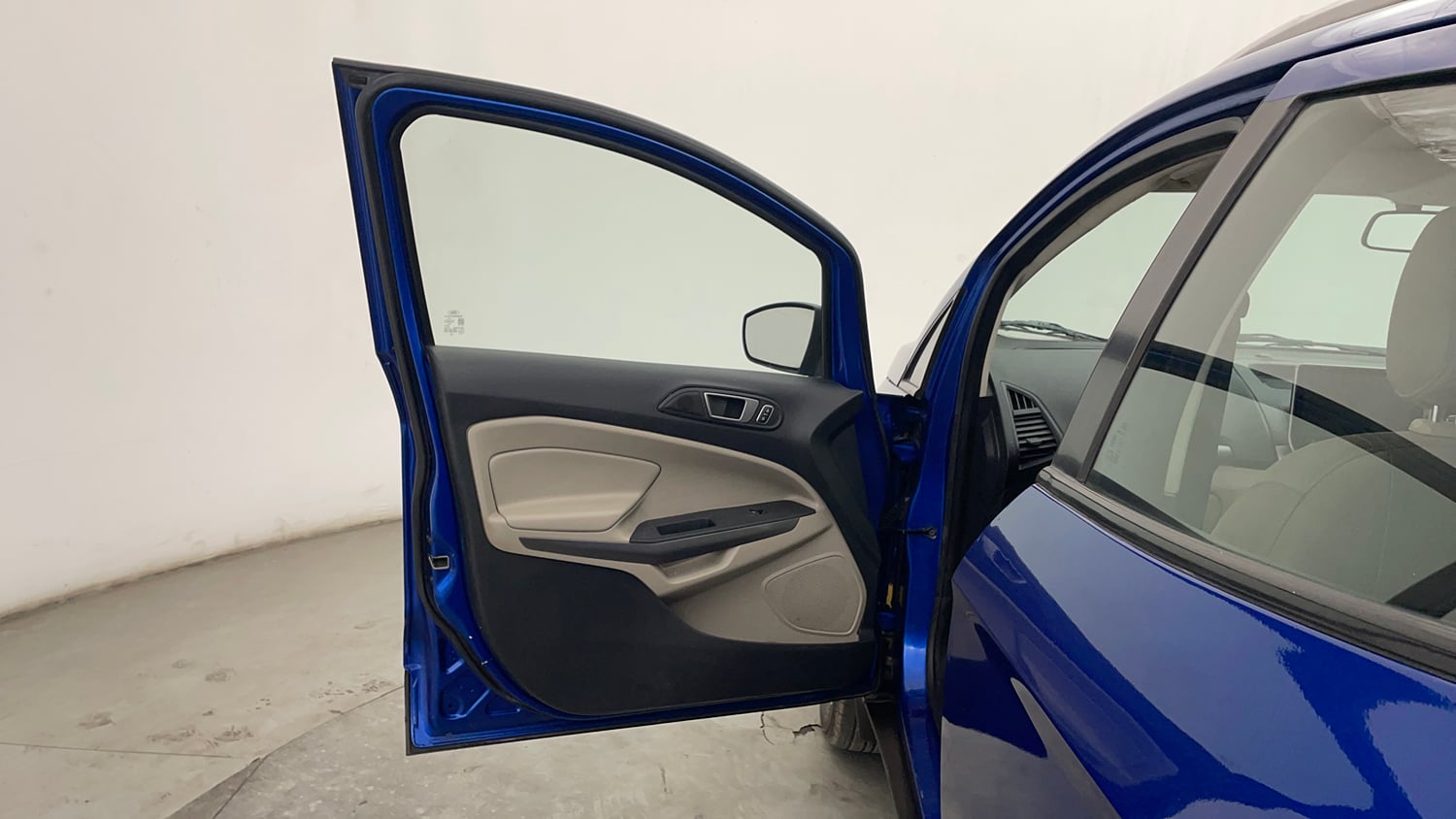 Used 2019 Ford EcoSport Titanium 1.5L TDCi Diesel Manual interior LEFT FRONT DOOR OPEN VIEW
