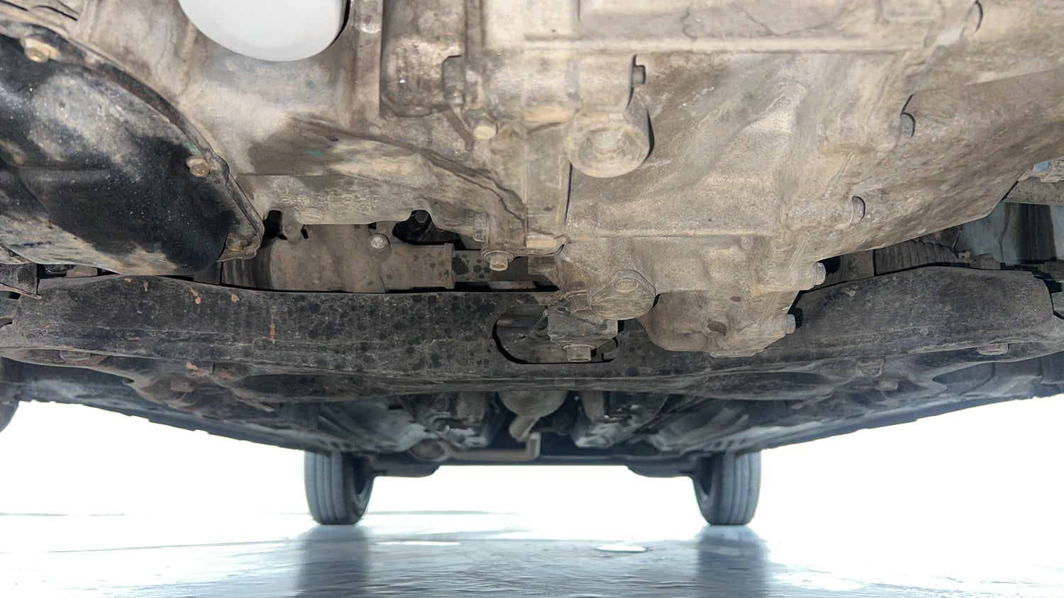 Used 2019 Datsun GO T Petrol Manual extra FRONT LEFT UNDERBODY VIEW